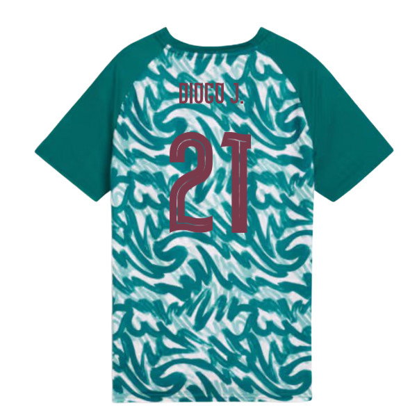 2026-2027 Portugal Warm Up Jersey (Green) - Kids (Diogo J. 21)-SoccerKits Hub | Buy Soccer Jerseys Online